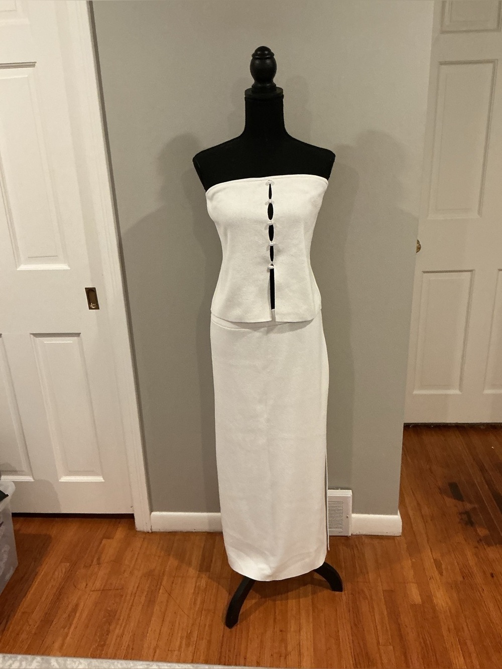Two piece Wild Fable Skirt set white party wedding fancy summer XL